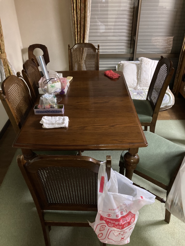 ダイニングセット回収事例