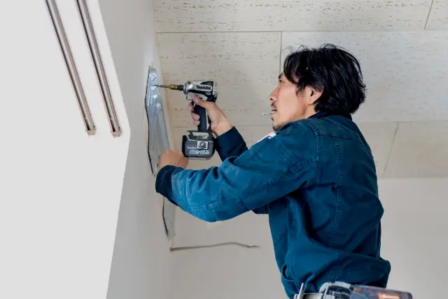 エアコン取り外し